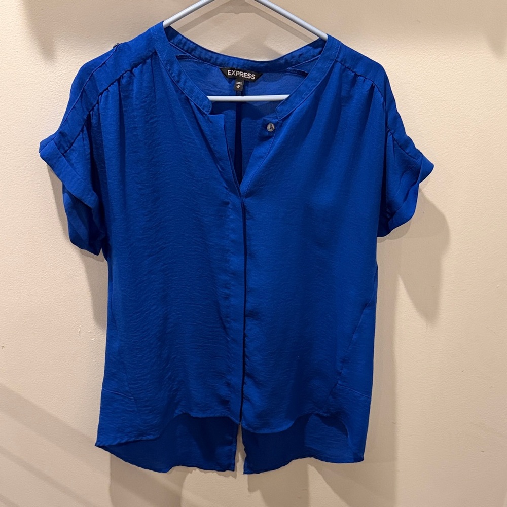 Express Women's Vibrant Blue Blouse